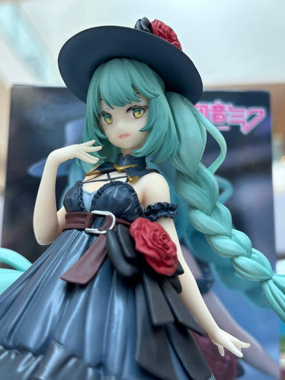 Figura Hatsune Miku Elegante Sombrero Flores