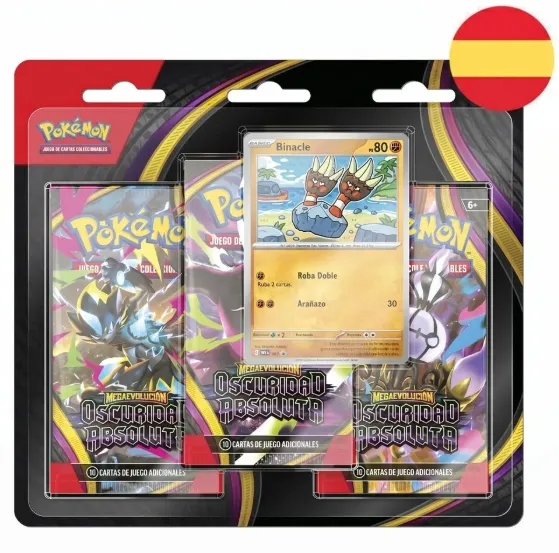 Blister Oscuridad Absoluta Pokémon Español (3 Sobres)